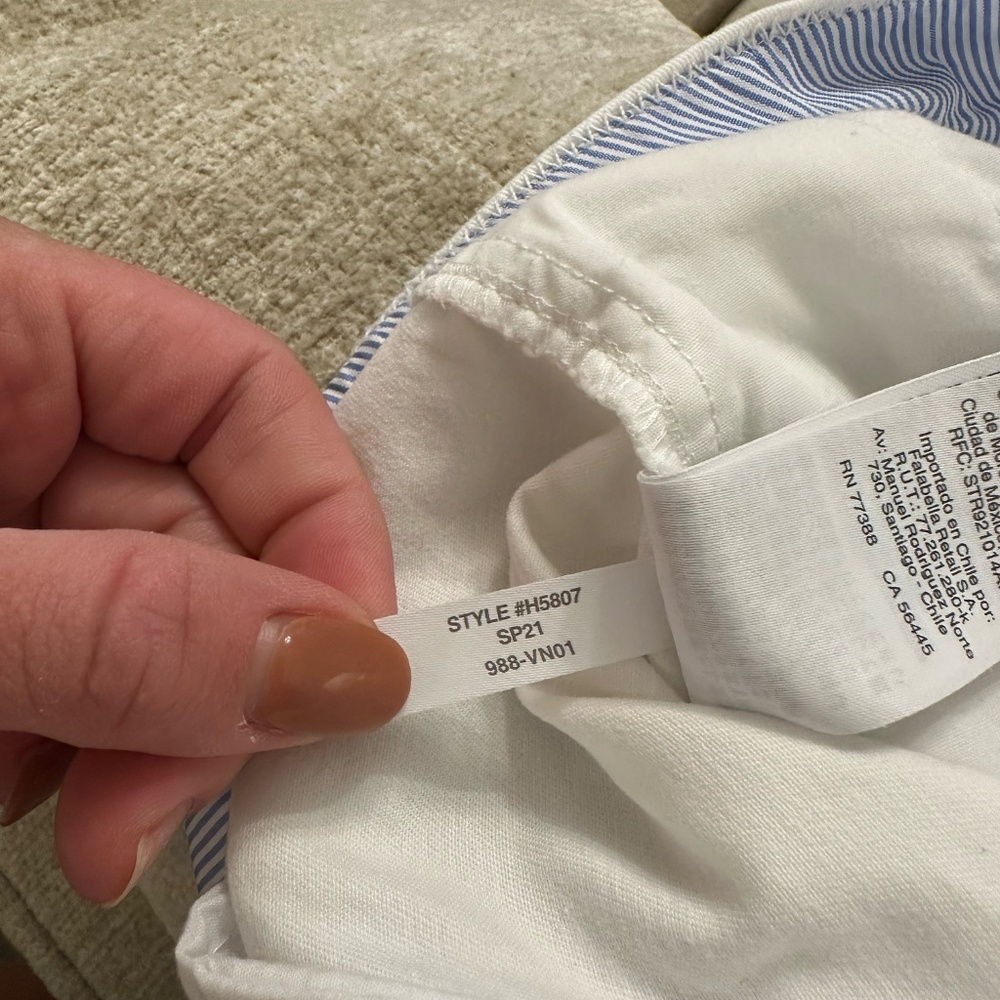 J. Crew White 5" Stretch Chino Short - Picture 5 of 5